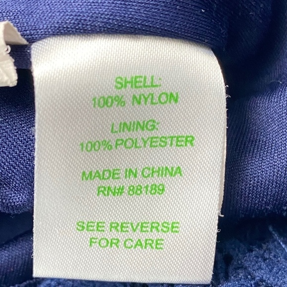 LILLY PULITZER Dellaria Mini Dress Teardrop Lace in Navy Blue Size M - Picture 6 of 9